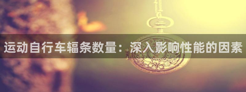 凯时尊龙官网app|运动自行车辐条数量:深入影响性能的因素(图1) 凯时尊龙官网app